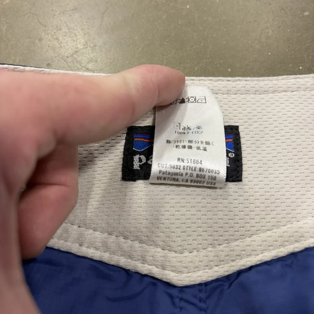 Vintage Y2K Patagonia Canoe Paddler Board Shorts Mens 31 X 8 Blue Cargo Pocket